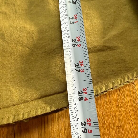 Everlane Mens Size M Olive Green 100% Cotton Long Sleeve Button-Up Pocket Shirt - Picture 6 of 13